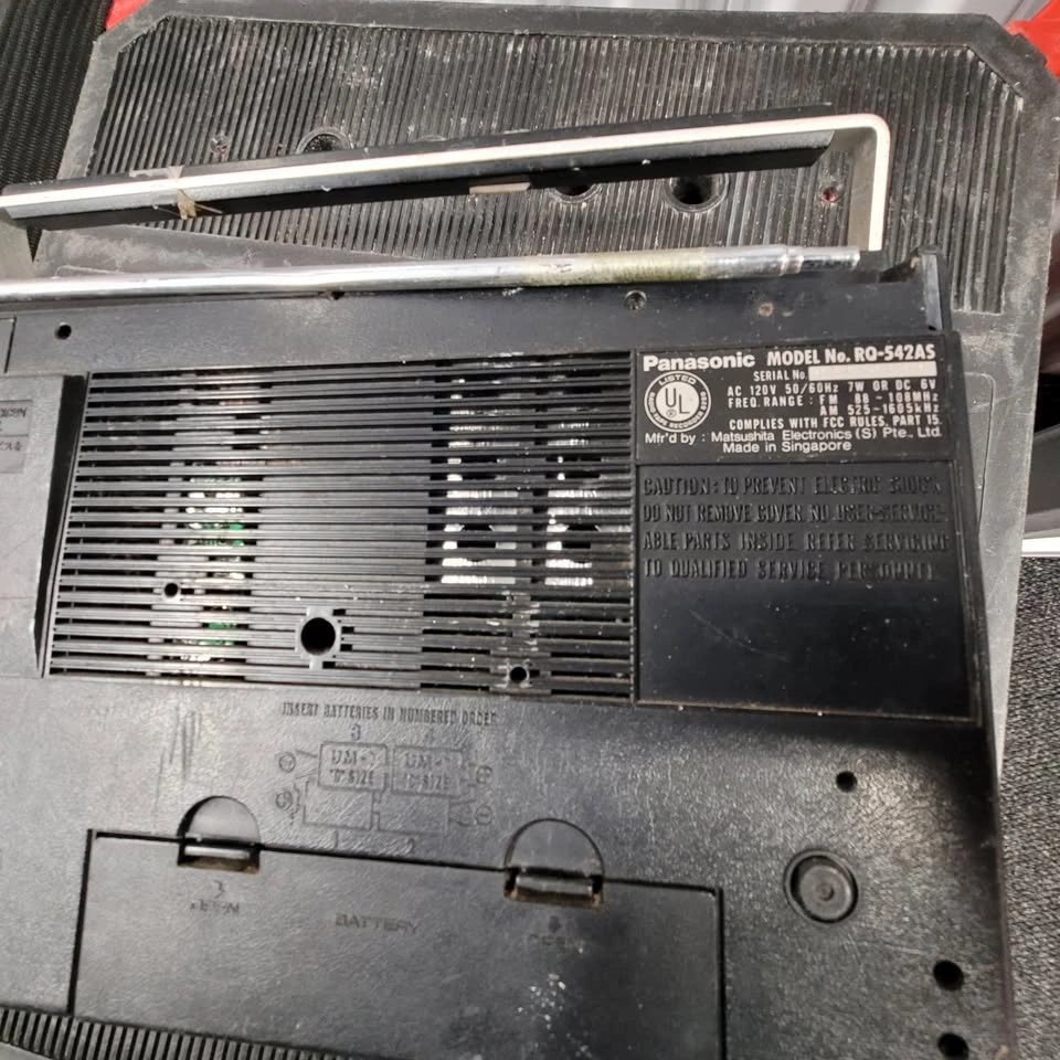 Panasonic RQ-542AS AM/FM Cassette Player Recorder Portable - photo 4