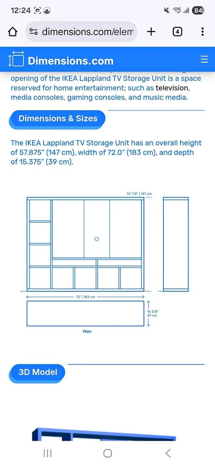 TV storage ikea