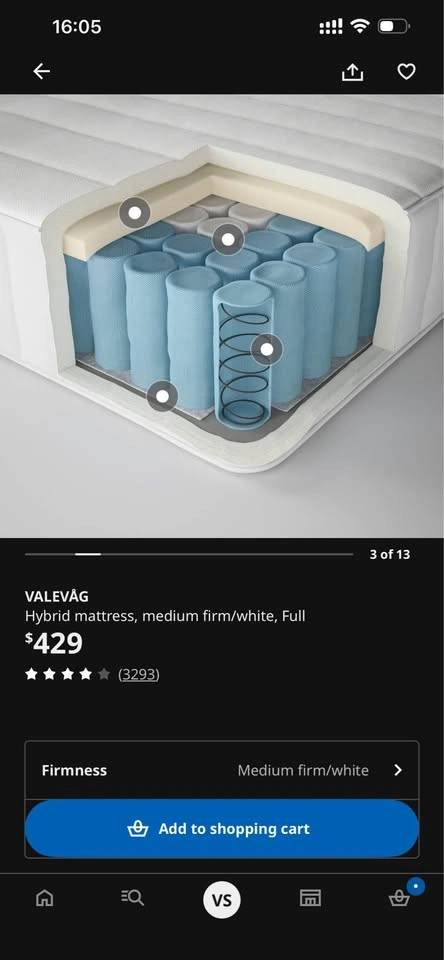 Ikea Bedframe, fullsize/double, with or without mattress - photo 4
