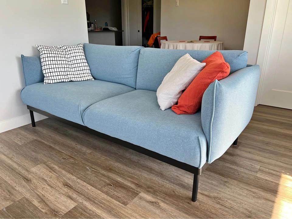 Ikea Äpplaryd loveseat light blue sofa
