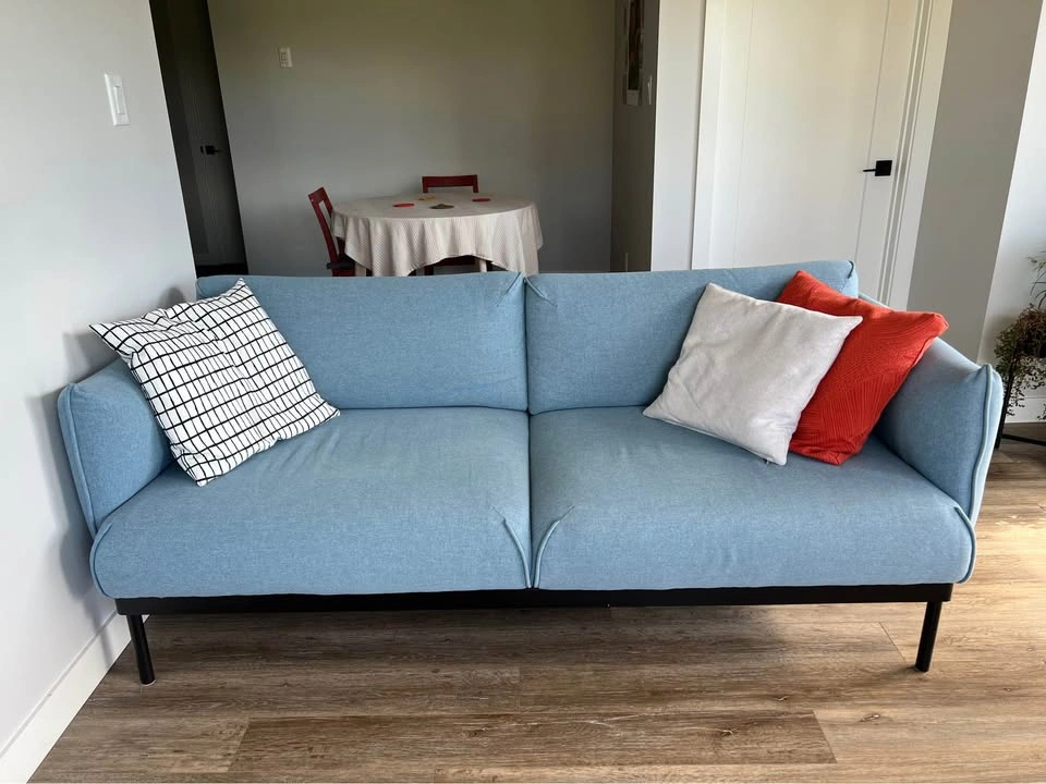 Ikea Äpplaryd loveseat light blue sofa - photo 2