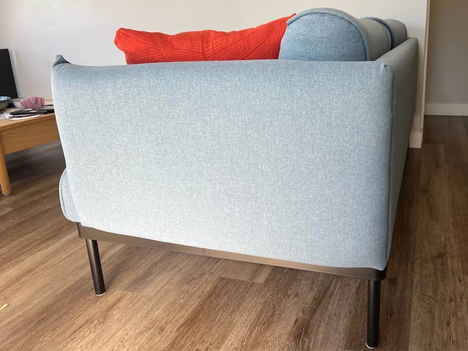 Ikea Äpplaryd loveseat light blue sofa - photo 3
