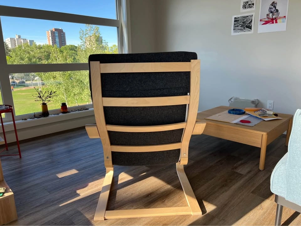 Dark Grey IKEA Poäng Armchair - photo 4