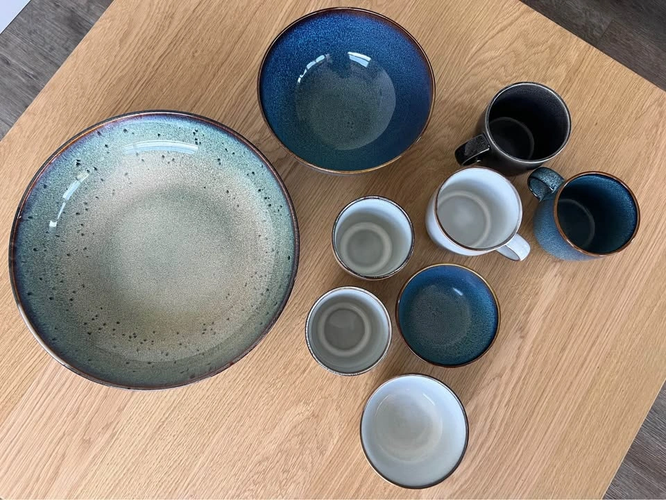 IKEA Gladelig 4 Bowls and 5 Mugs - photo 3