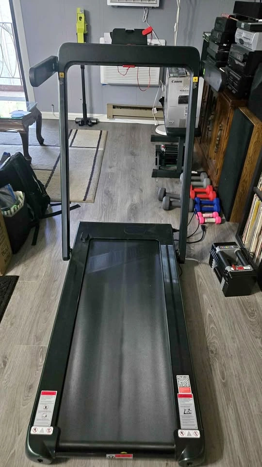 Goplus 2 in 1 Folding Treadmill, 2.25HP Under Desk Treadmill