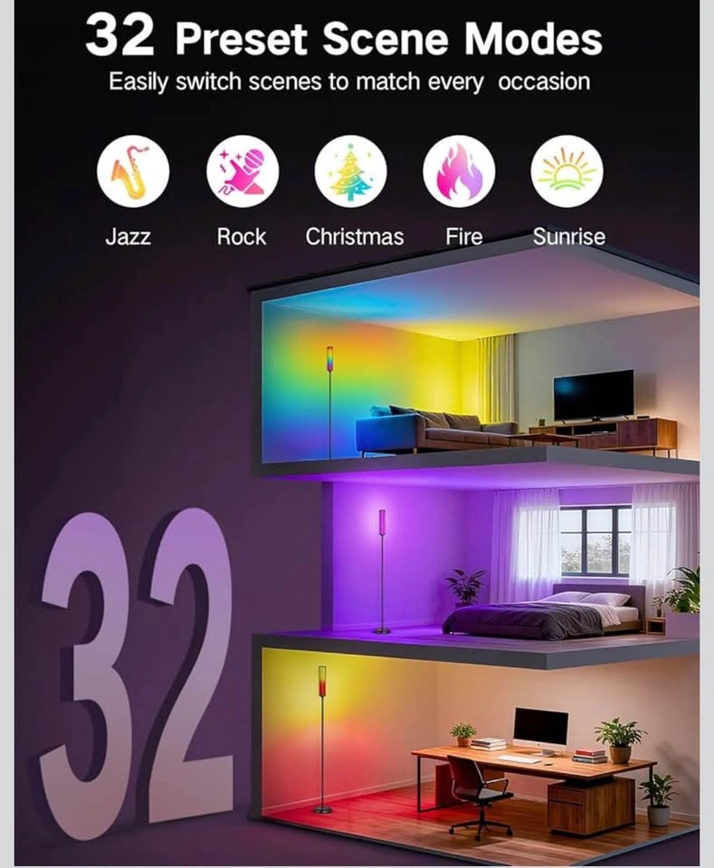New RGBIC LED Standing Floor Lamp - photo 3