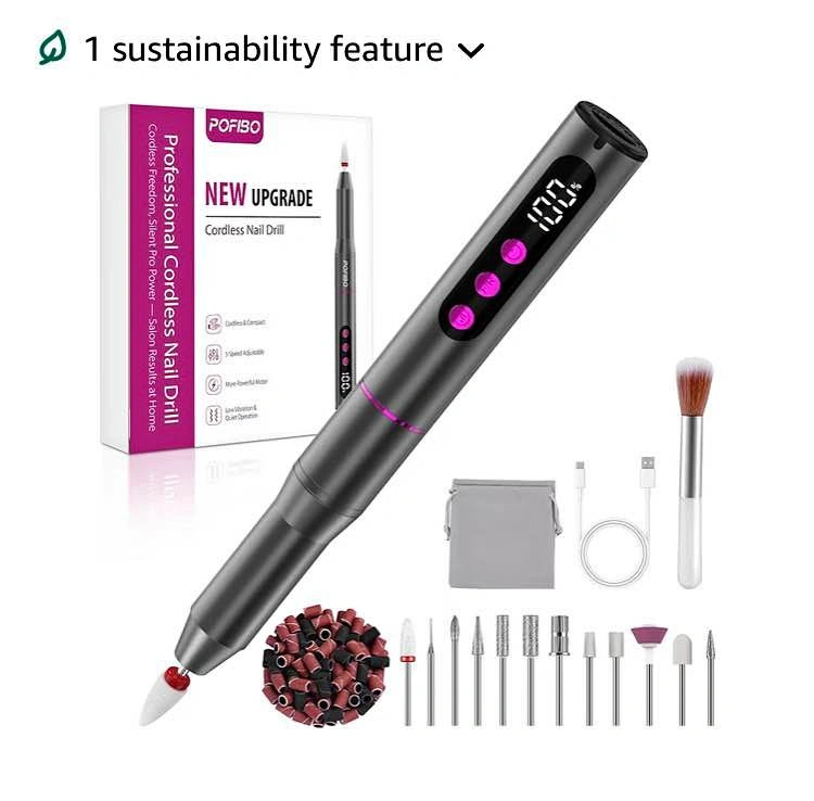 Sealed POFIBO Professional Electric Nail Files - 12 in 1