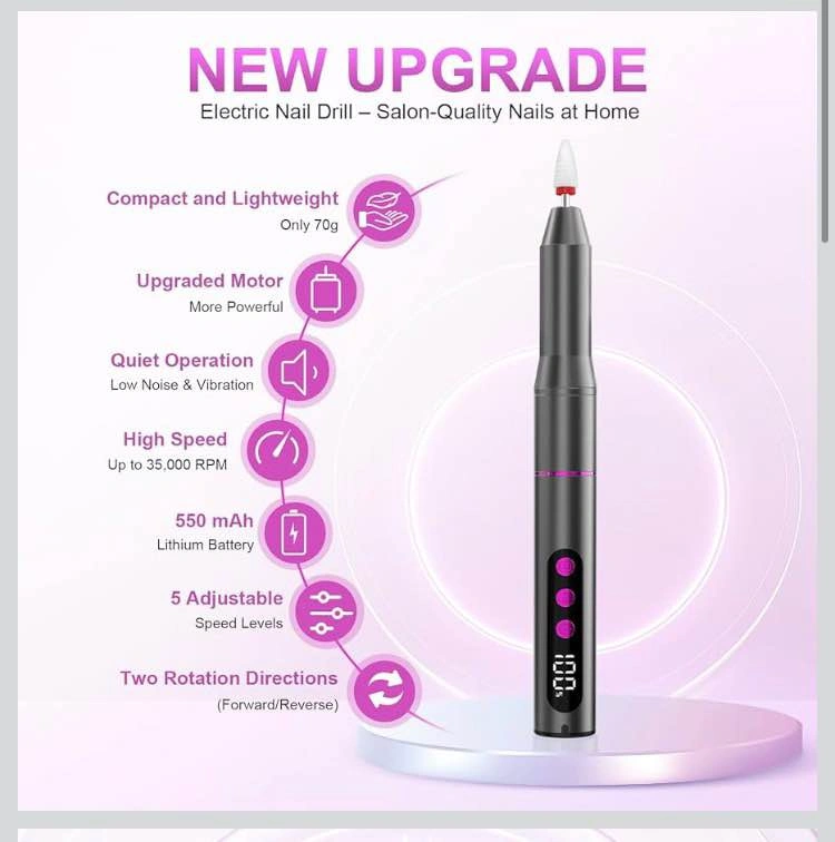 Sealed POFIBO Professional Electric Nail Files - 12 in 1 - photo 2