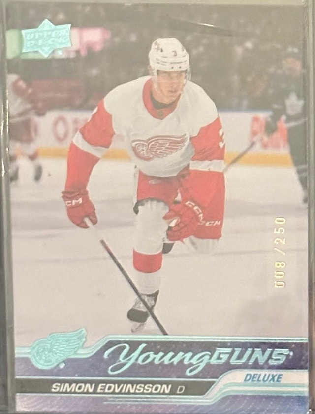 Upper Deck Simon Edvinsson Young Guns Deluxe