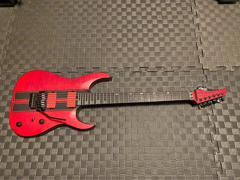 Schecter Banshee GT FR Satin Red with FU TONE Bridge