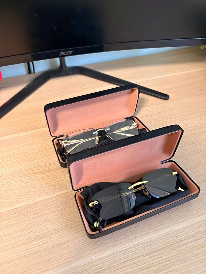 Frameless glasses