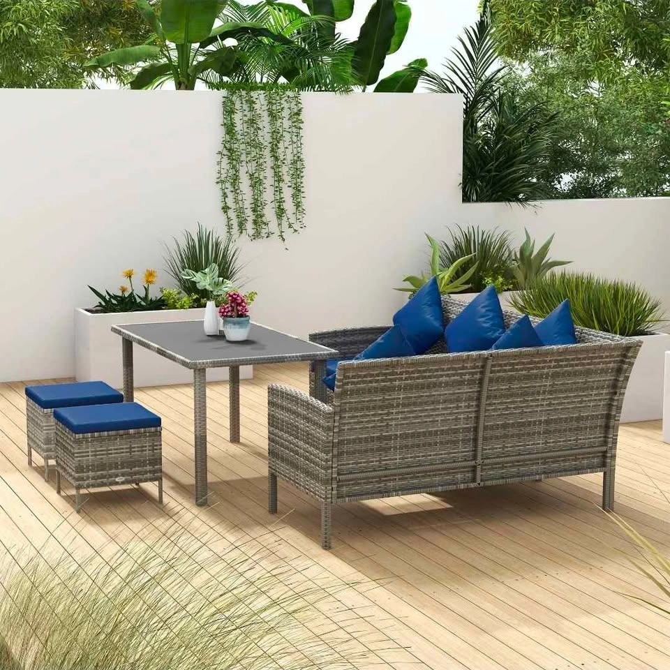 Brand New Outsunny 5-Piece Wicker Patio Dining Set - photo 5
