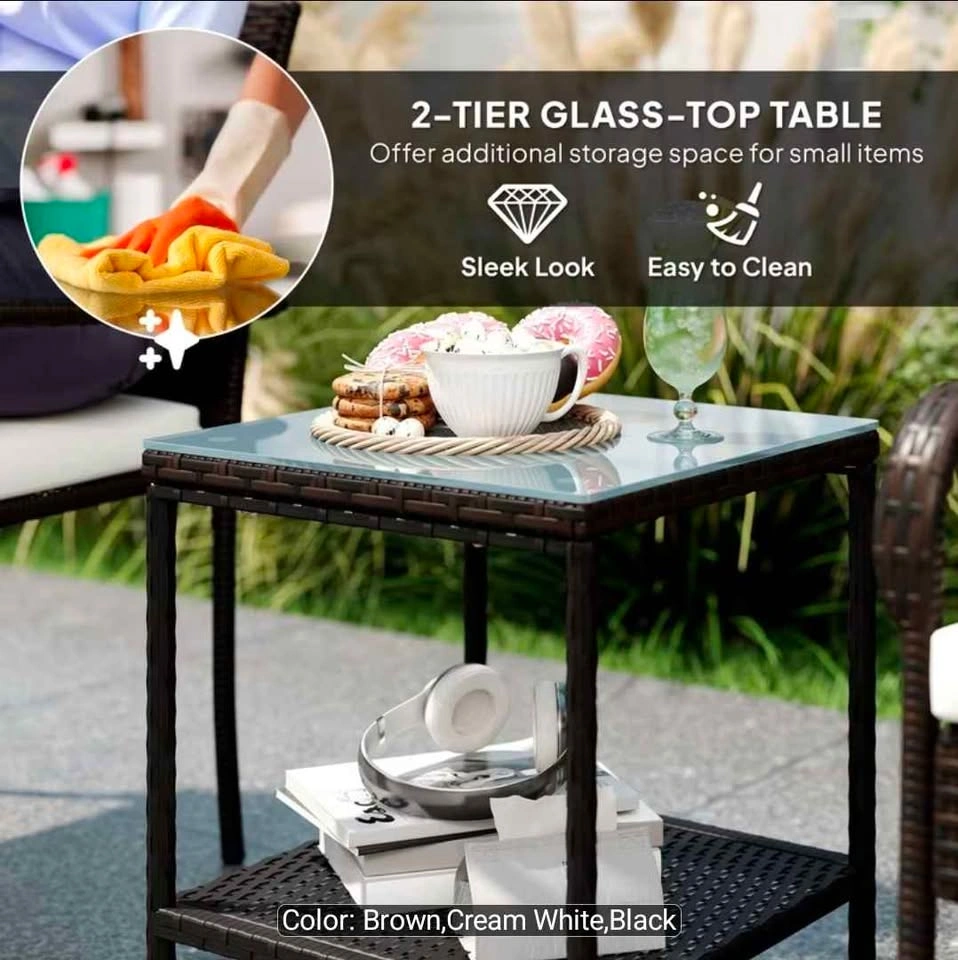 Brand new 3pc patio bistro set. In a box - photo 5