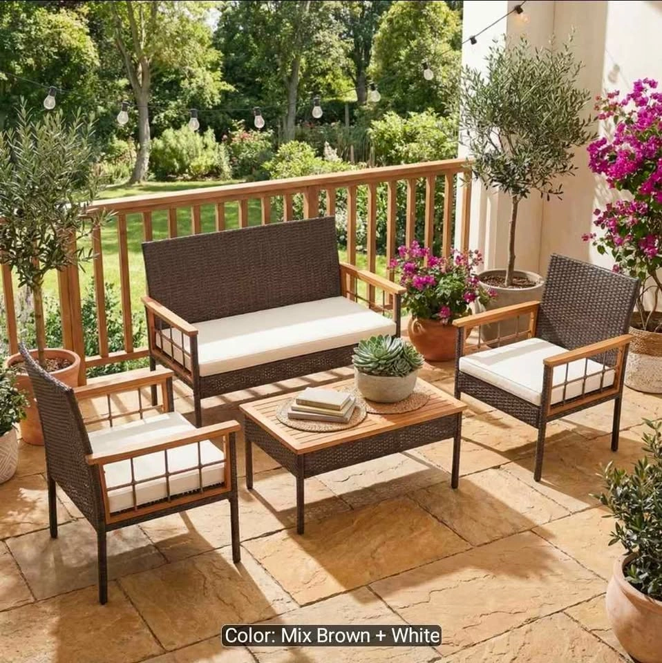Brand New 4pc patio conversation set. In a box. Pickup Spruce Gr - photo 2