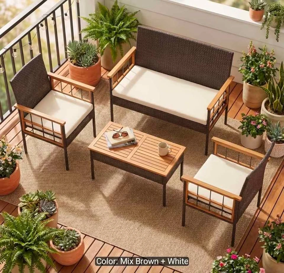 Brand New 4pc patio conversation set. In a box. Pickup Spruce Gr - photo 4