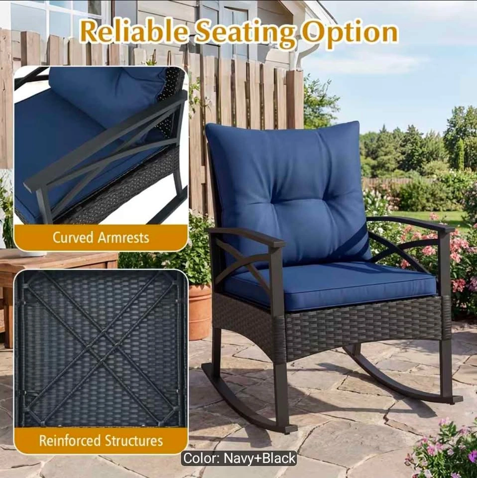 Brand new 3pc patio rocking chair set. In a box - photo 2