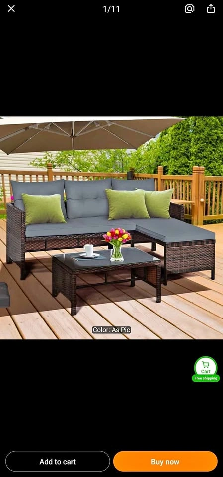 Brand New 3pc Patio Sectional Set - In Box - Spruce Grove