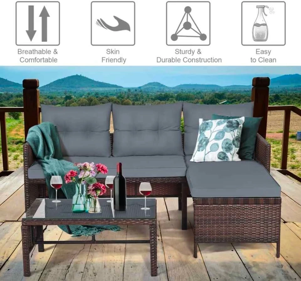 Brand New 3pc Patio Sectional Set - In Box - Spruce Grove - photo 4