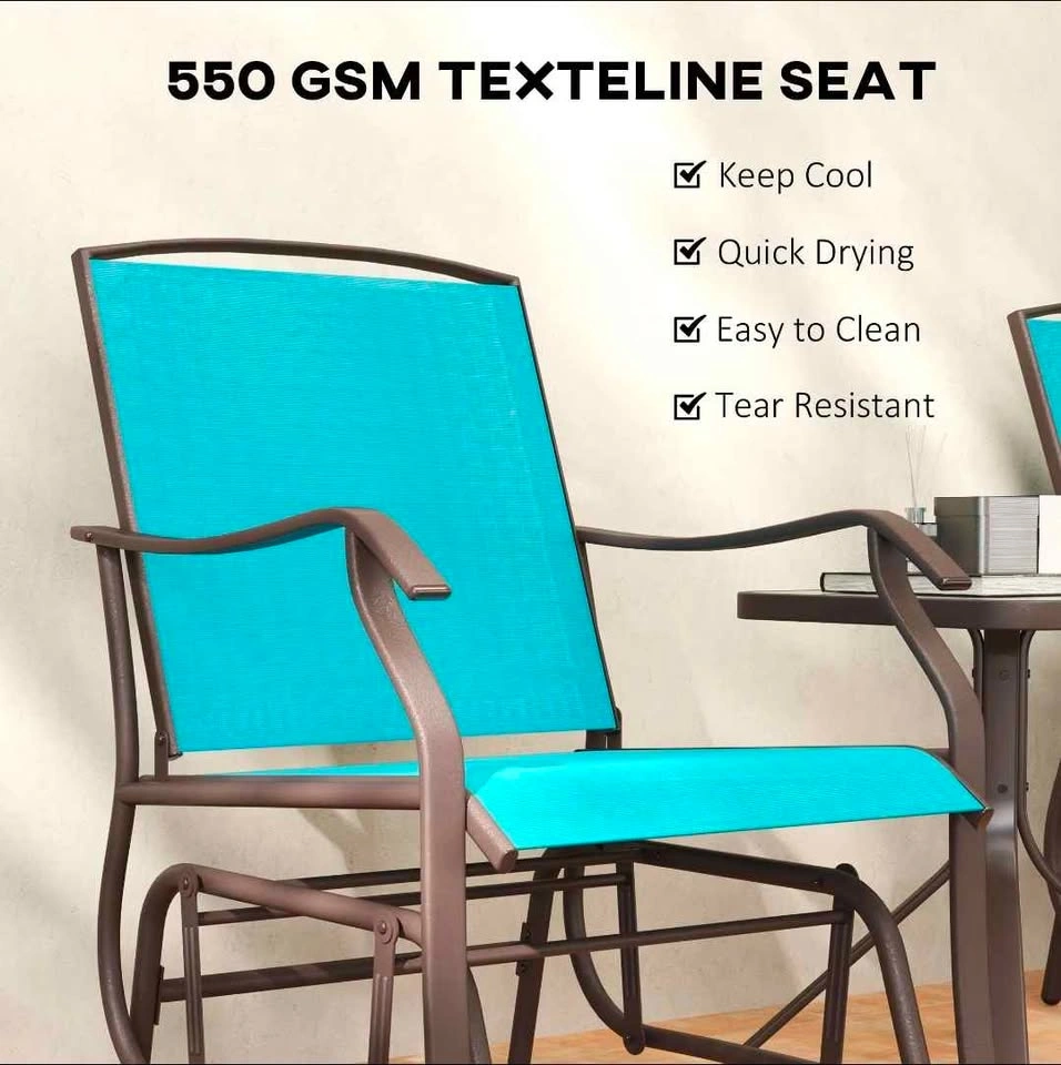 Brand New 3pc Patio Glider Chair Set - Unassembled - photo 4
