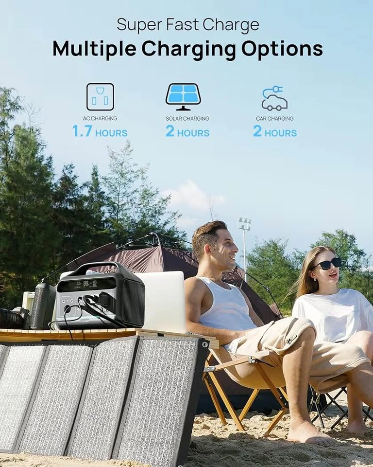 Portable Power Station 300W | 600W Surge | 204.8Wh Solar Generat - photo 2