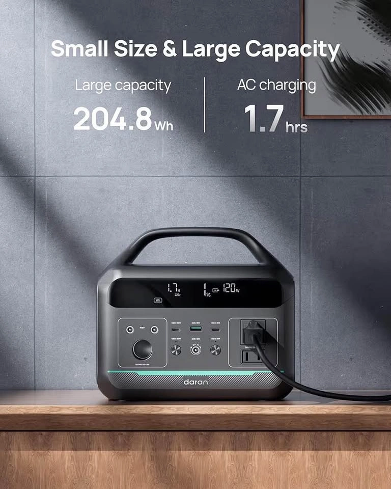 Portable Power Station 300W | 600W Surge | 204.8Wh Solar Generat - photo 4