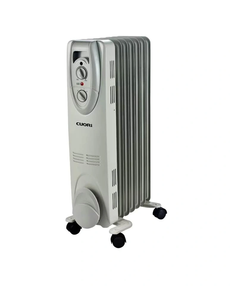 Cuori 1500W Electric Oil-Filled Radiant Portable Heater – Grey