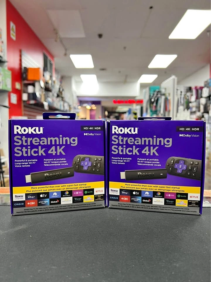 Roku Streaming Stick 4K – HDR, Dolby Vision, Wi-Fi, Voice Remote