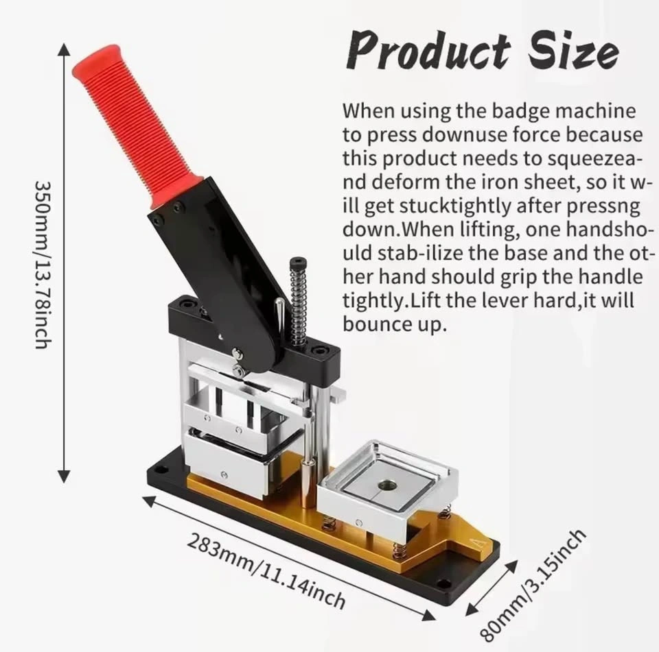 Square Badge Maker Machine Set with Printer and Trimmer - photo 4
