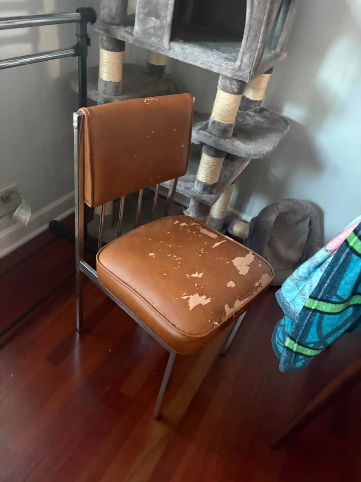 2 beautiful chrome mid century chairs - photo 3
