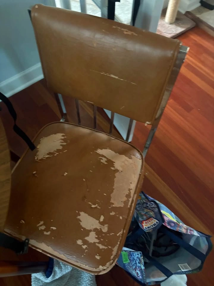 2 beautiful chrome mid century chairs - photo 4