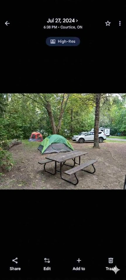 Green Ozark trail 3 person camping tent
