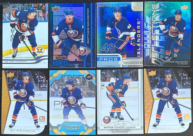 Matthew Schaefer Upper Deck Hockey Card Lot