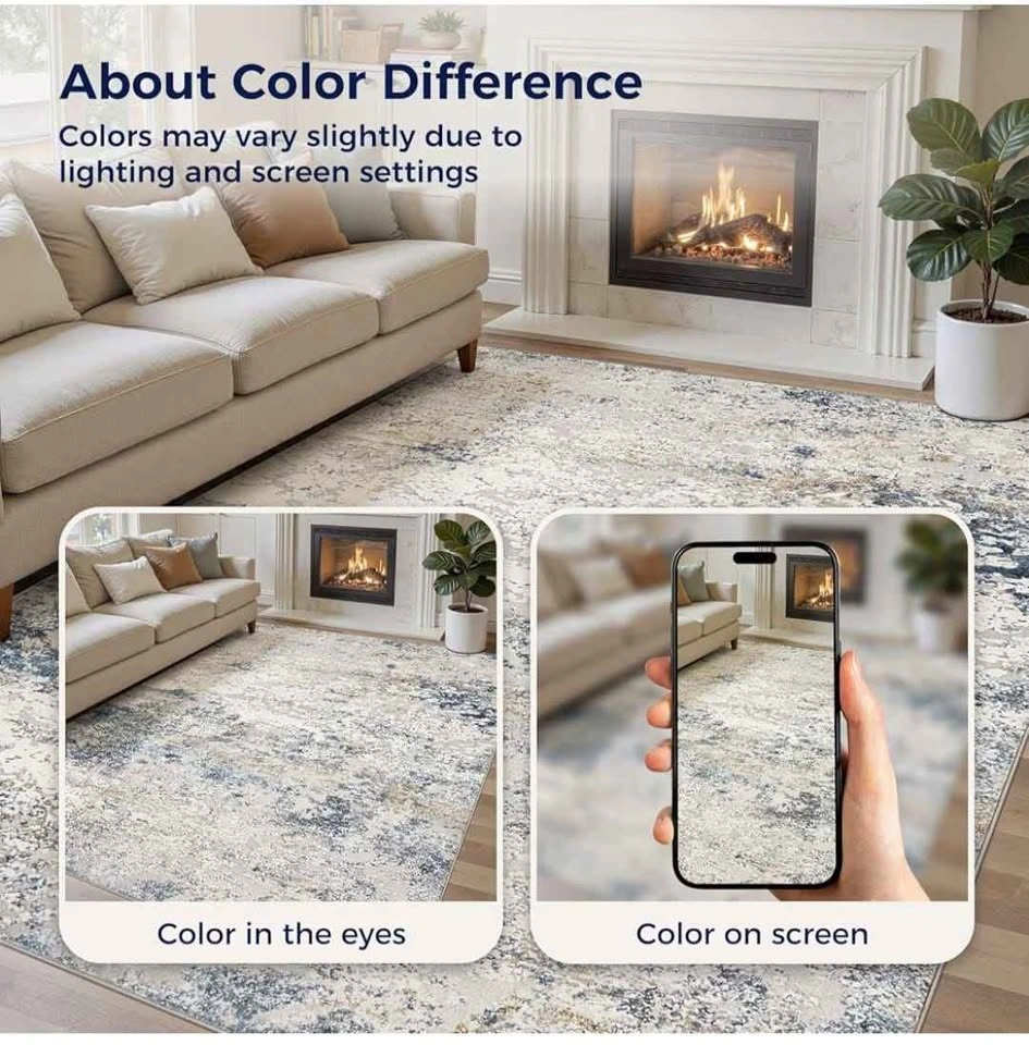 8x10 Abstract Large Soft Indoor Washable Area Rug - photo 4