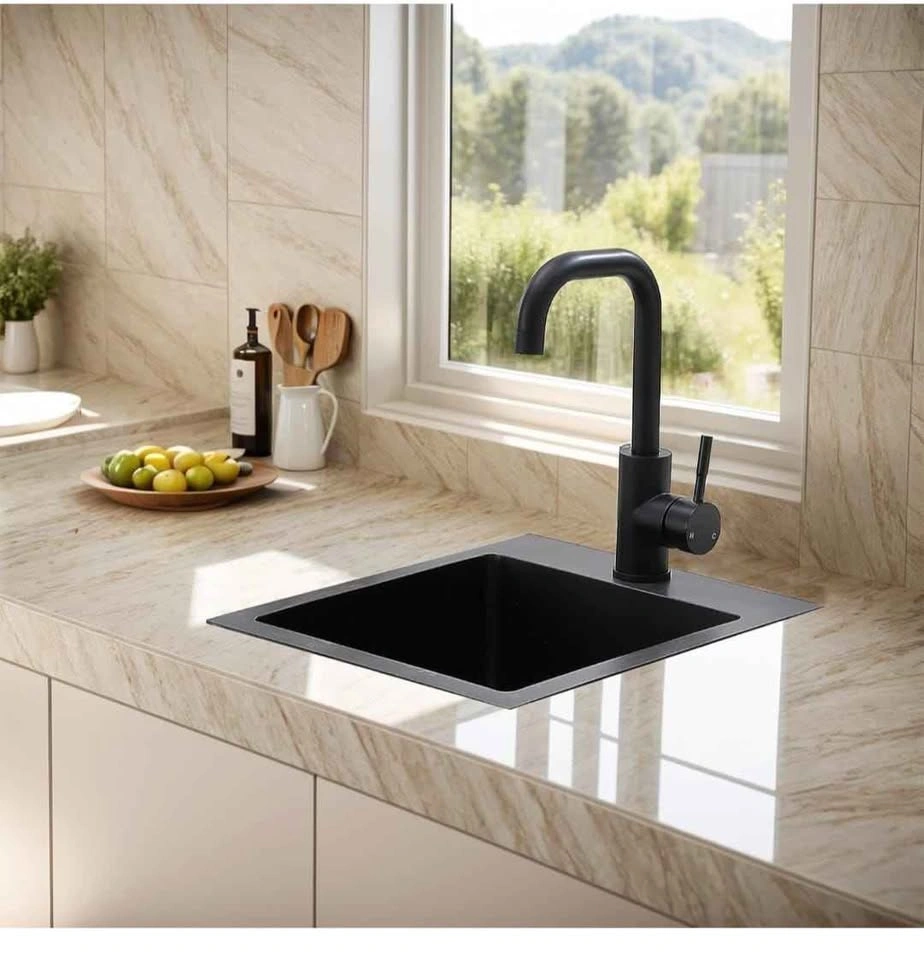 13x15 Inch Drop-in Gunmetal Black Bar/Prep Sink - photo 5