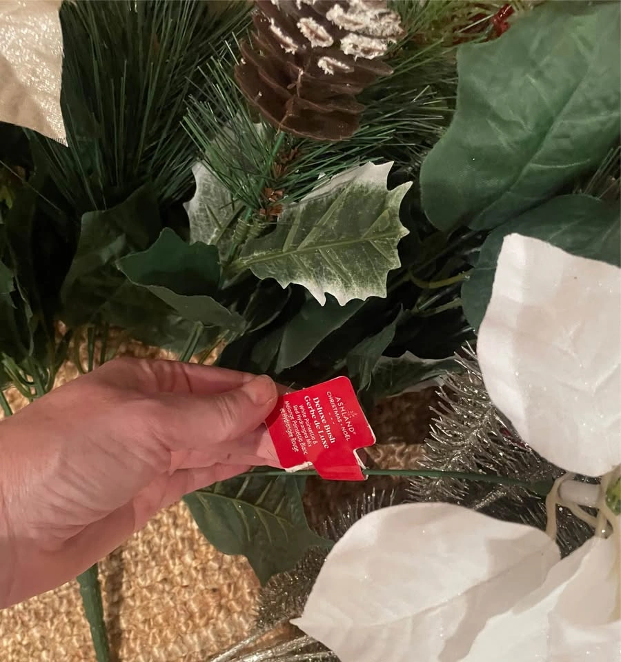 ASHLAND Christmas Poinsettia & Pine Decor Bundle - photo 2