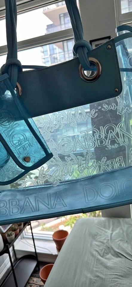 Dolce and Gabbana clear blue bag