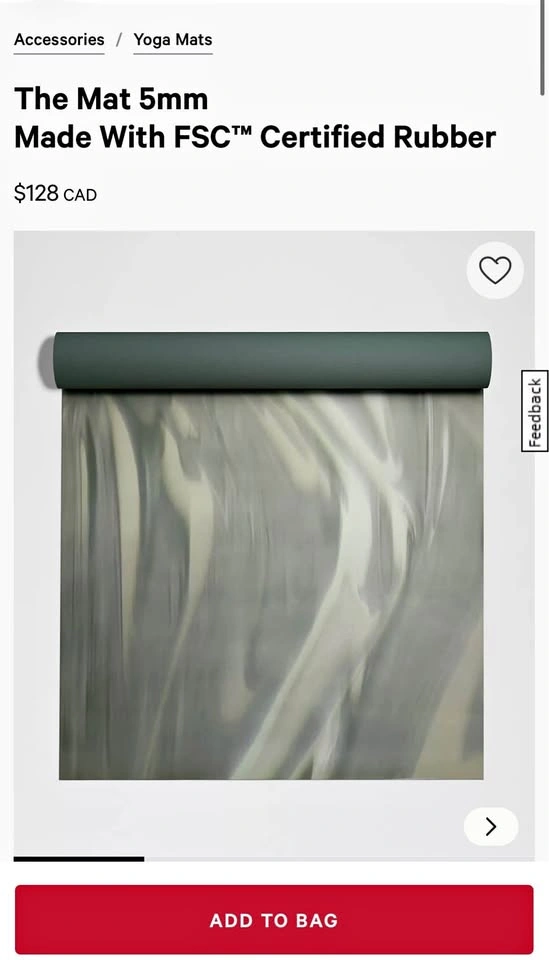 Lululemon Yoga Mat and Yoga Strap