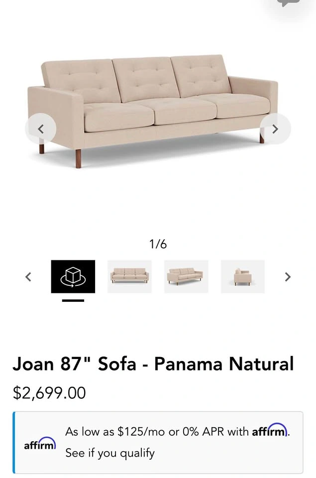 EQ3 Couch - Moving sale