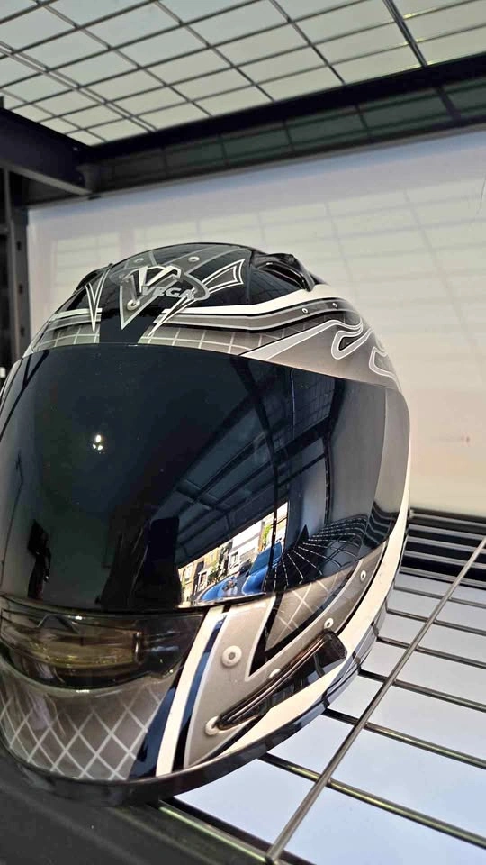 Medium motorcycle helmet and bike cover