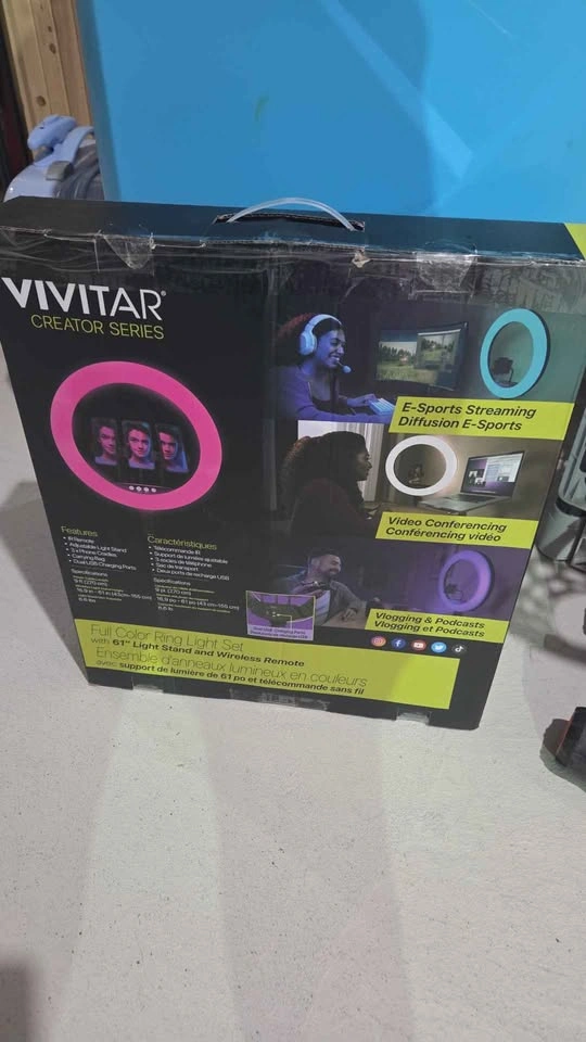 18' ring light with stand - photo 2