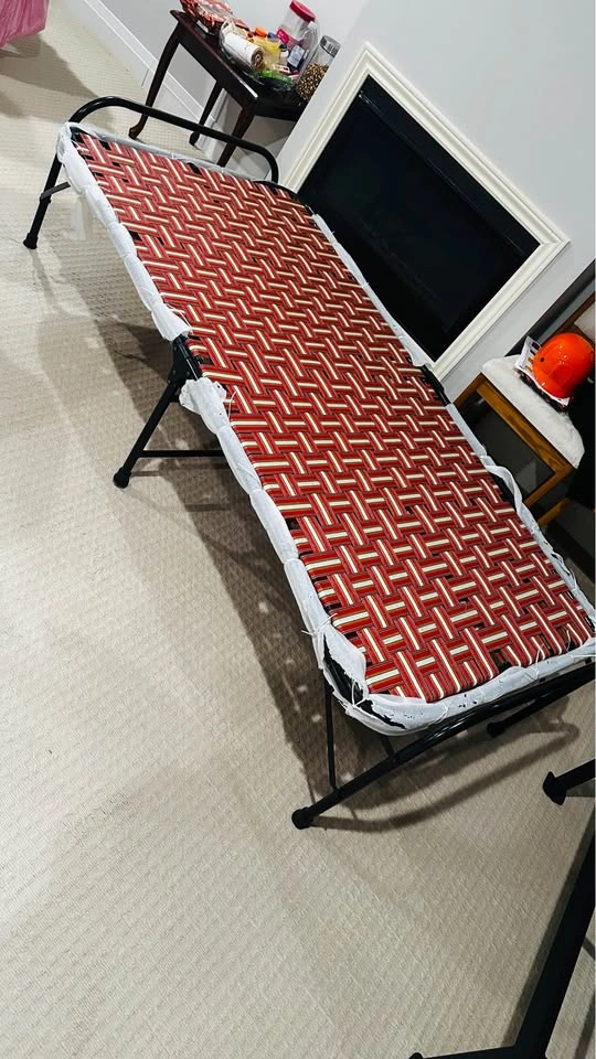 Folding Webbed Camping Cot - photo 2
