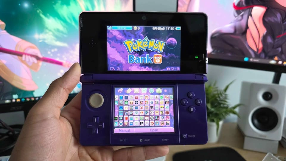 Nintendo 3DS Midnight Purple 32GB Games, Charger, Dock - photo 2