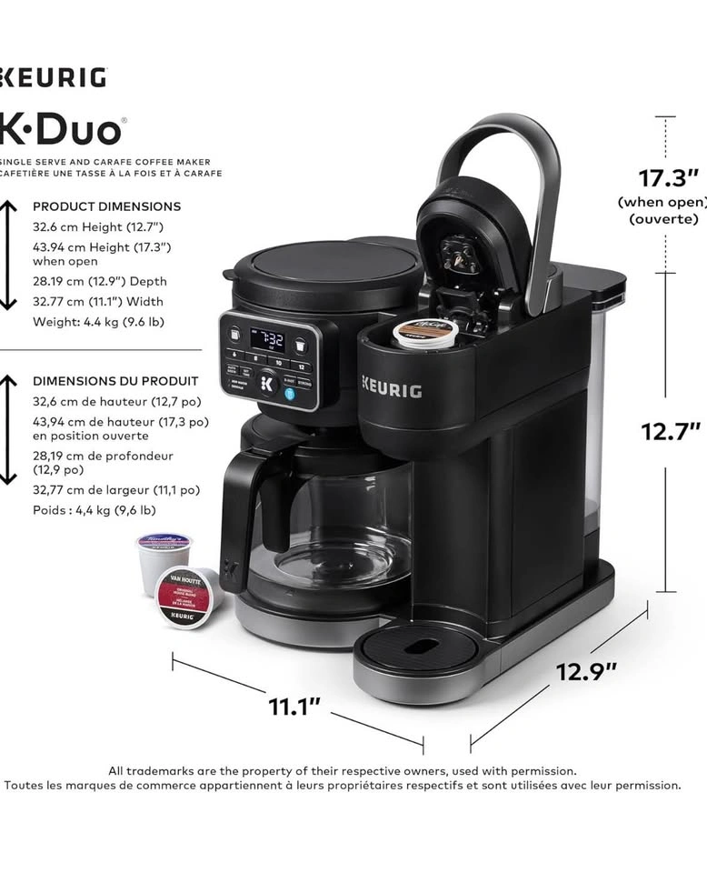 Keurig K-Duo Single Serve K-Cup Pod & Carafe Coffee Maker - photo 2