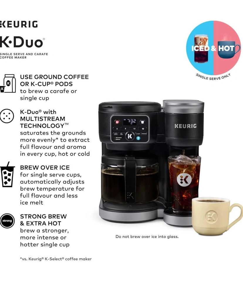 Keurig K-Duo Single Serve K-Cup Pod & Carafe Coffee Maker - photo 3