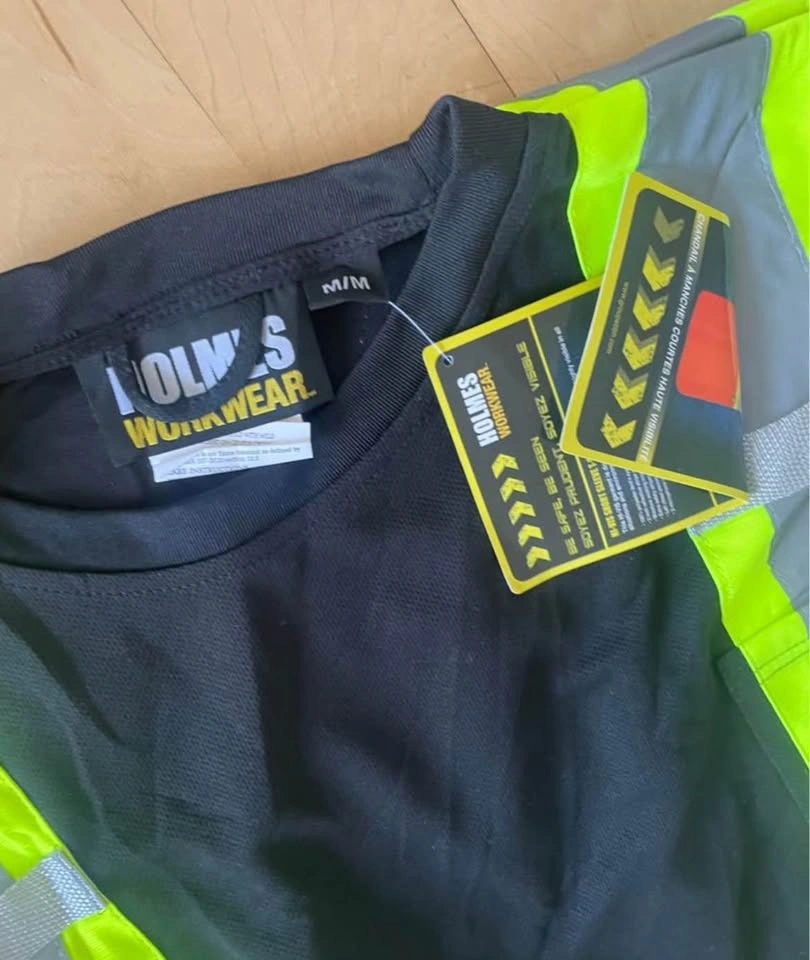 New men’s medium Holmes Workwear Hi-Vis Short Sleeve T-Shirt - photo 2