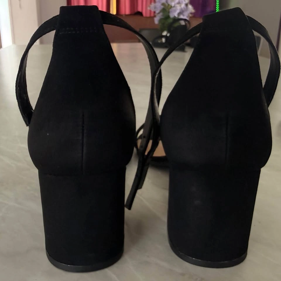 Call It Spring Black Block Heel Sandals – Size 9 - photo 5