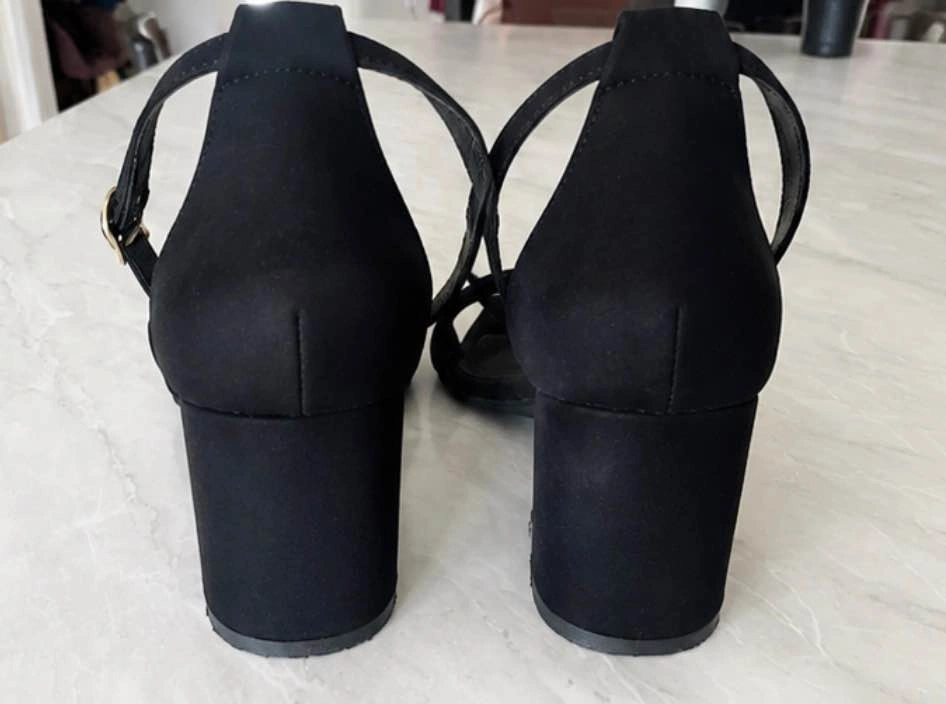 Ardene black block heel sandals - Size 6 - photo 4