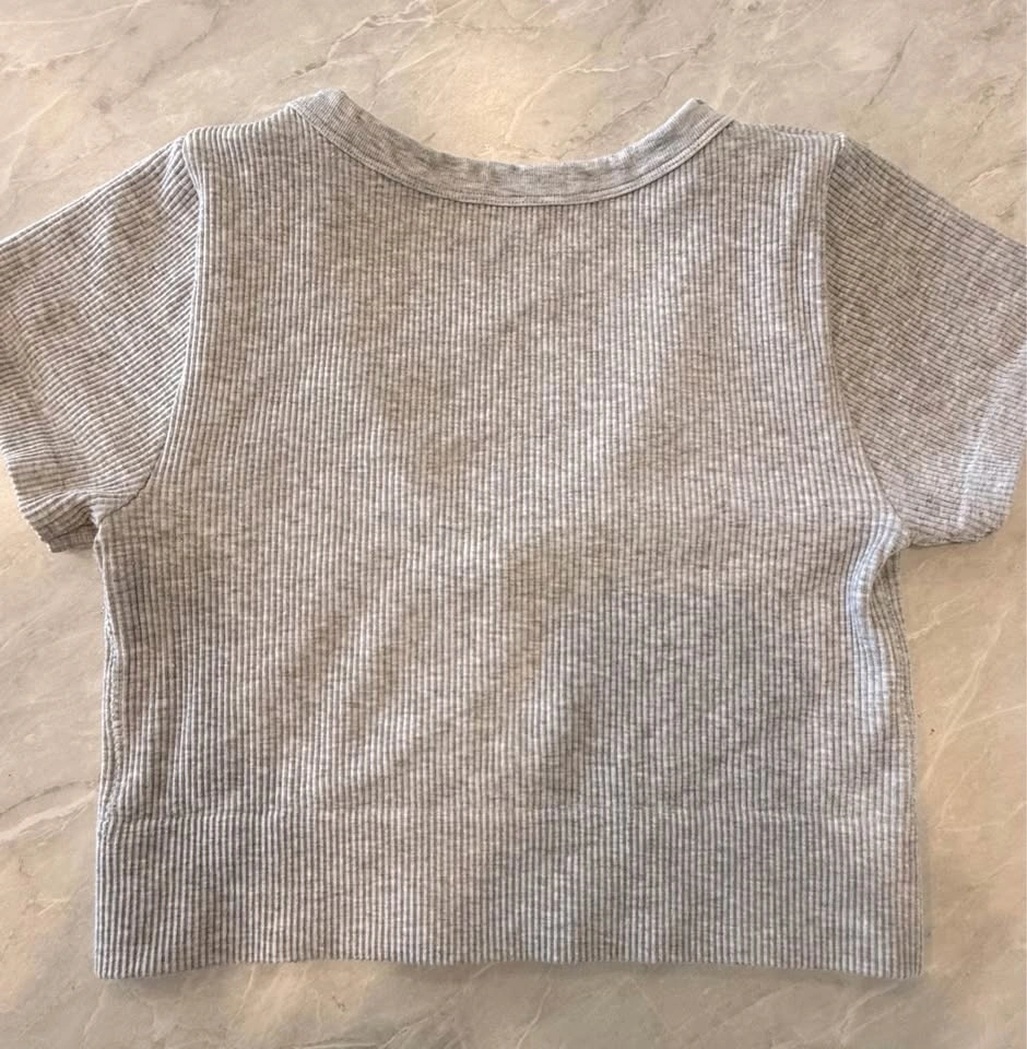 Garage light grey ribbed top size M - photo 2