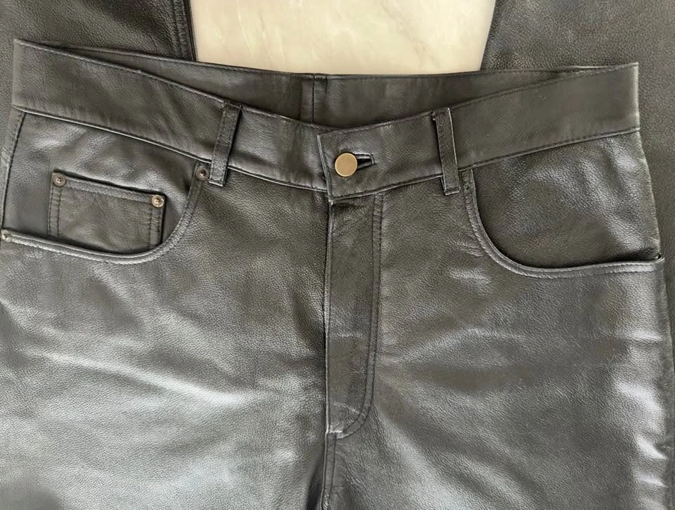 Genuine Black Leather Pants (100% Leather) - photo 2