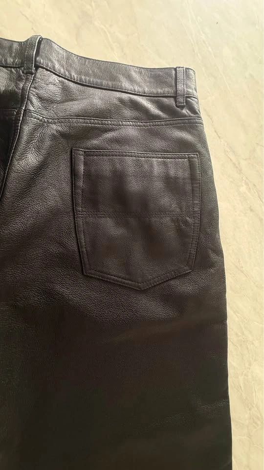 Genuine Black Leather Pants (100% Leather) - photo 4